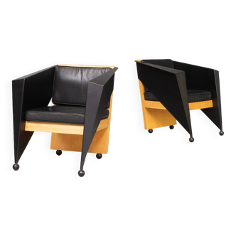 Jos Laugs ‘rapido’ lounge chair for Furnitura set/2