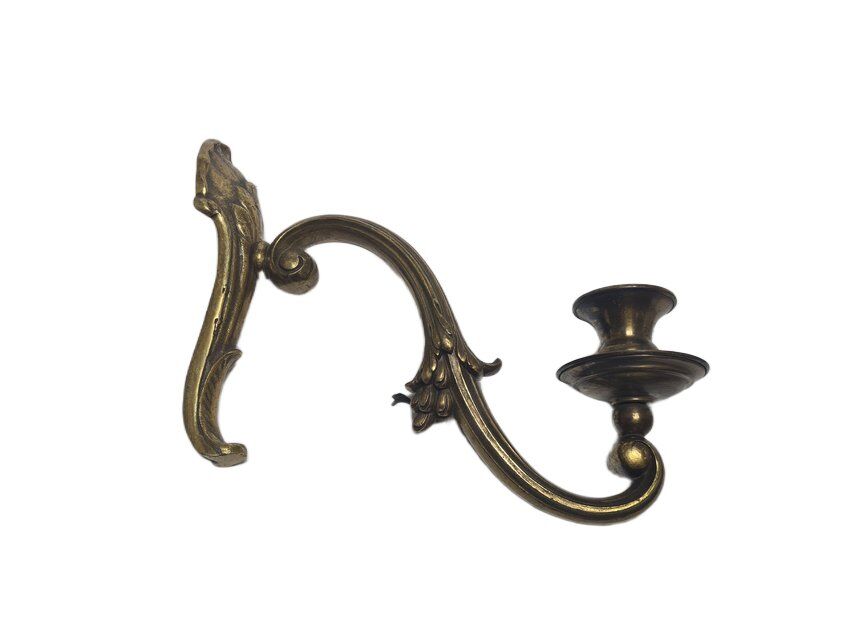 Antique bronze wall lamp, Germany, 1900s