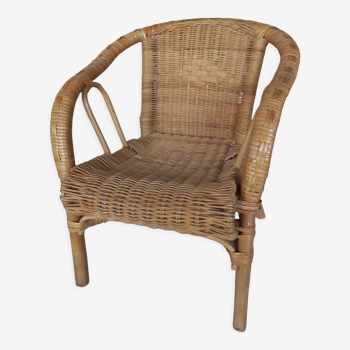 Fauteuil enfant osier