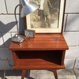 Bedside teak feet compass