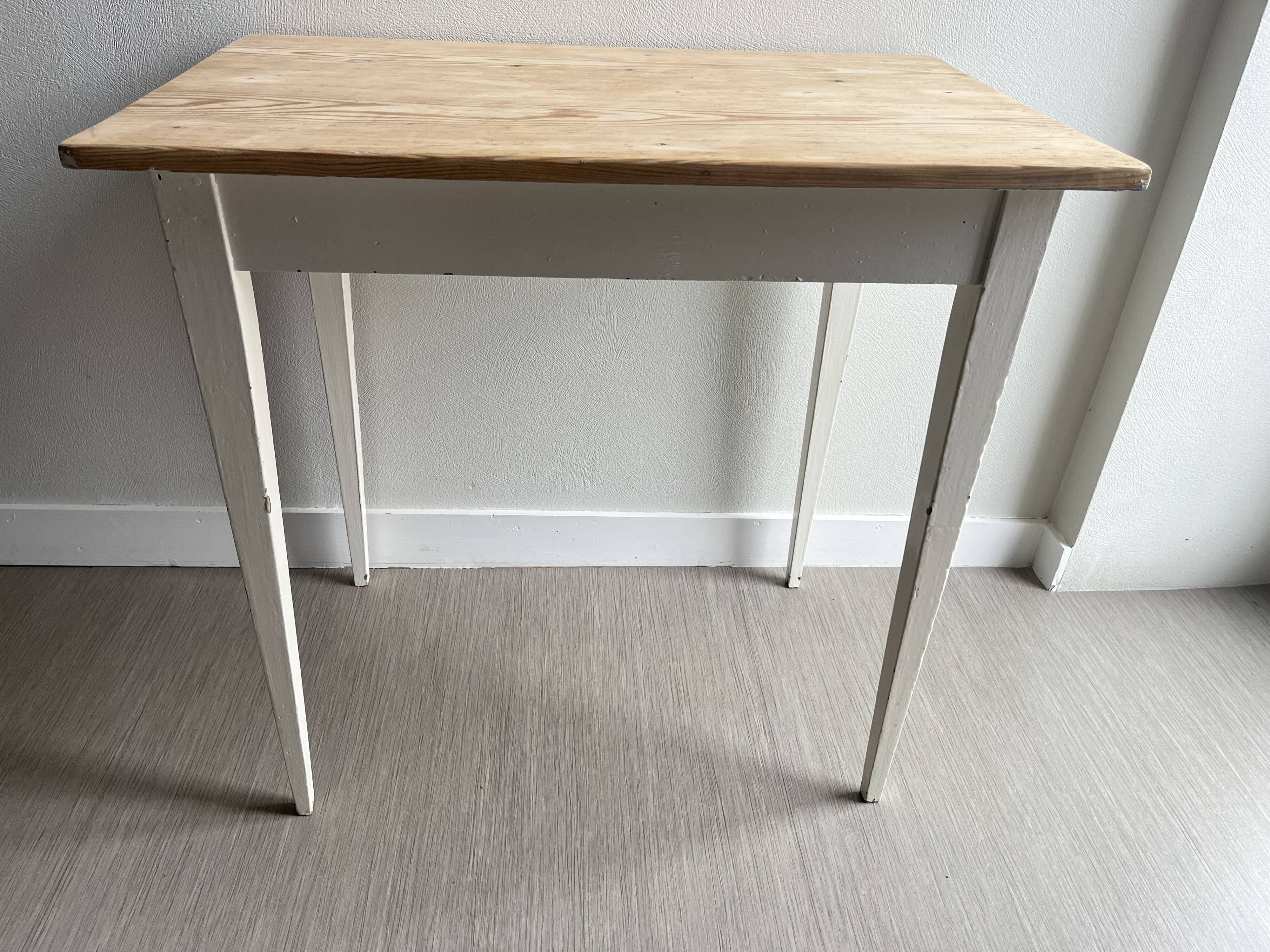 Old patinated wooden table