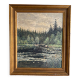 Swedish oil painting landscape Per Sundberg (konstnär)