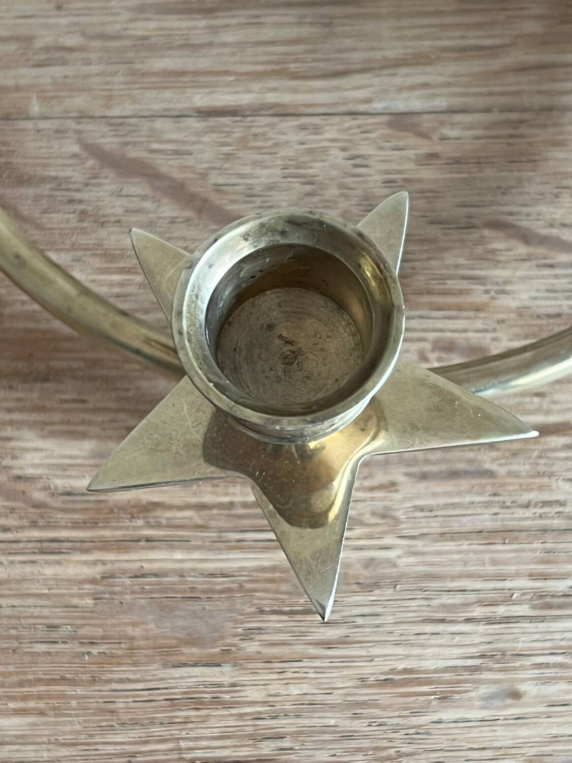 Vintage brass candle holder