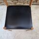 Chaise scandinave hêtre et skaï