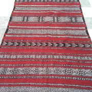 Carpet kilim red and Black wool 127 x217cm