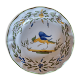 Plate in earthenware of Martres Tolosane decoration Moustiers