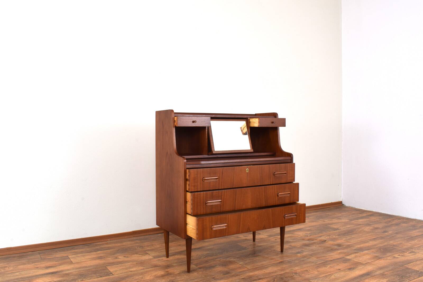 Mid-Century Danish Teak Secretary, 1960s.