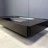 Table basse en laque vintage fabriquée en Italie, attribuée à Mario Sabot/Willy Rizzo.