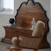 20th-century Art Deco storage bench in walnut, by a Danish cabinetmaker.