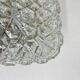 Mid-century crystal wall light / ceiling light by Limburg Glashütte, 1970s Germany