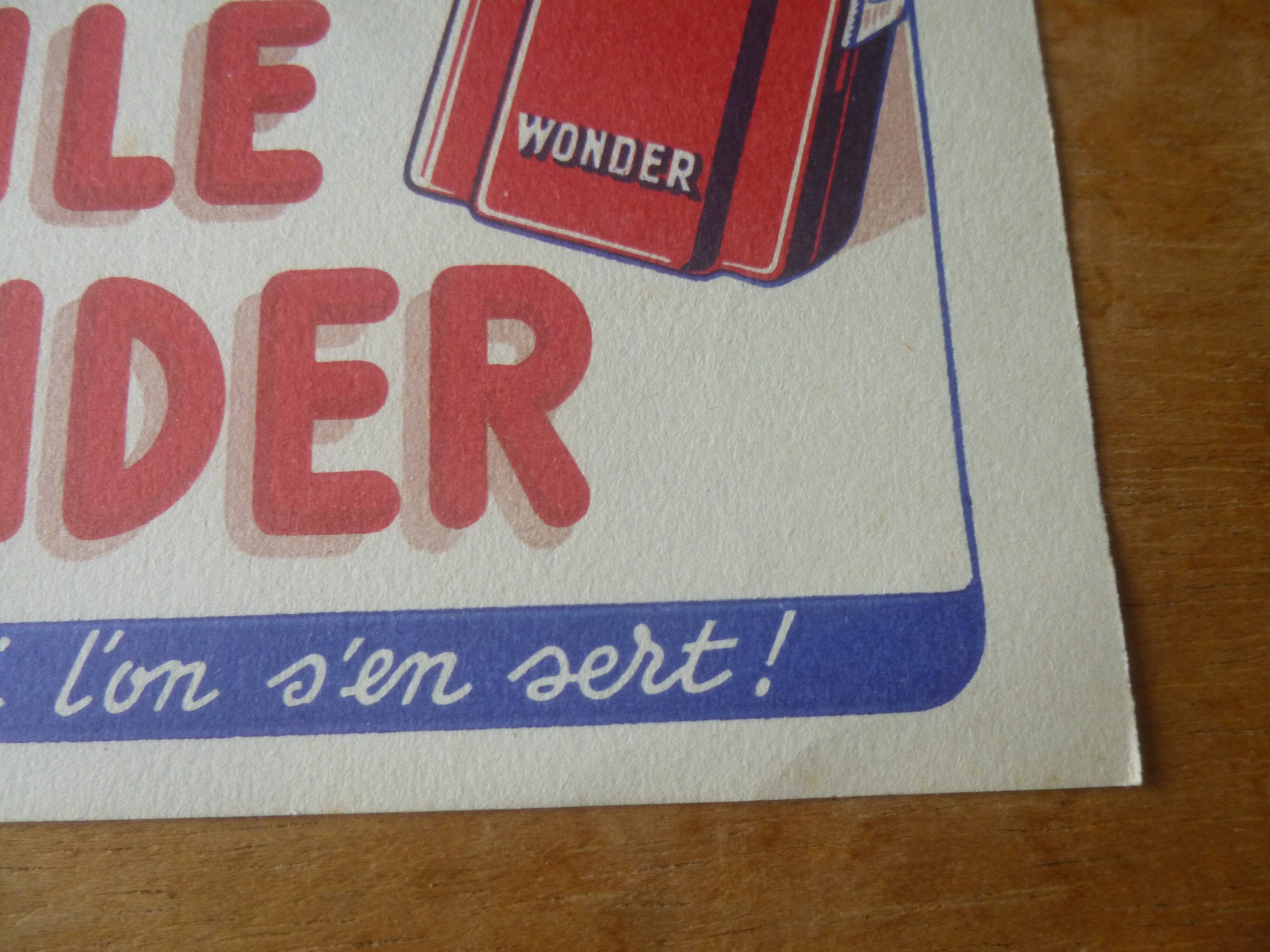 Advertising poster 1950s pile wonder