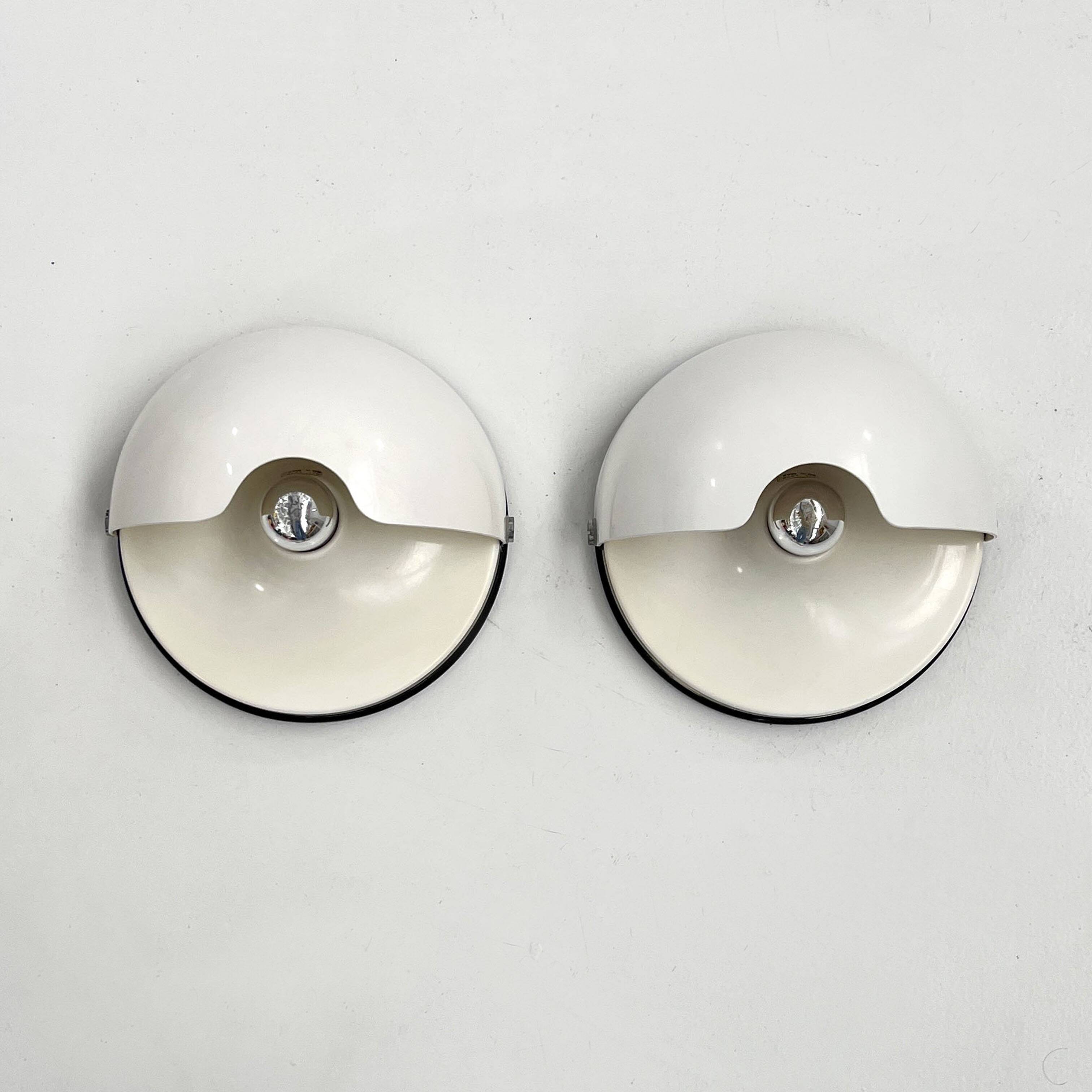 Paire d'appliques Mezzanotte par Guzzini, 1970