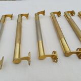 Set of 17 Art Deco Brass Door Bars