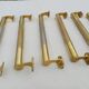 Lot de 17 Barres de Portes en Laiton Art déco