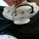 soup and porcelain dish Limoges floral decoration
