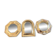 Trio petits miroirs laiton