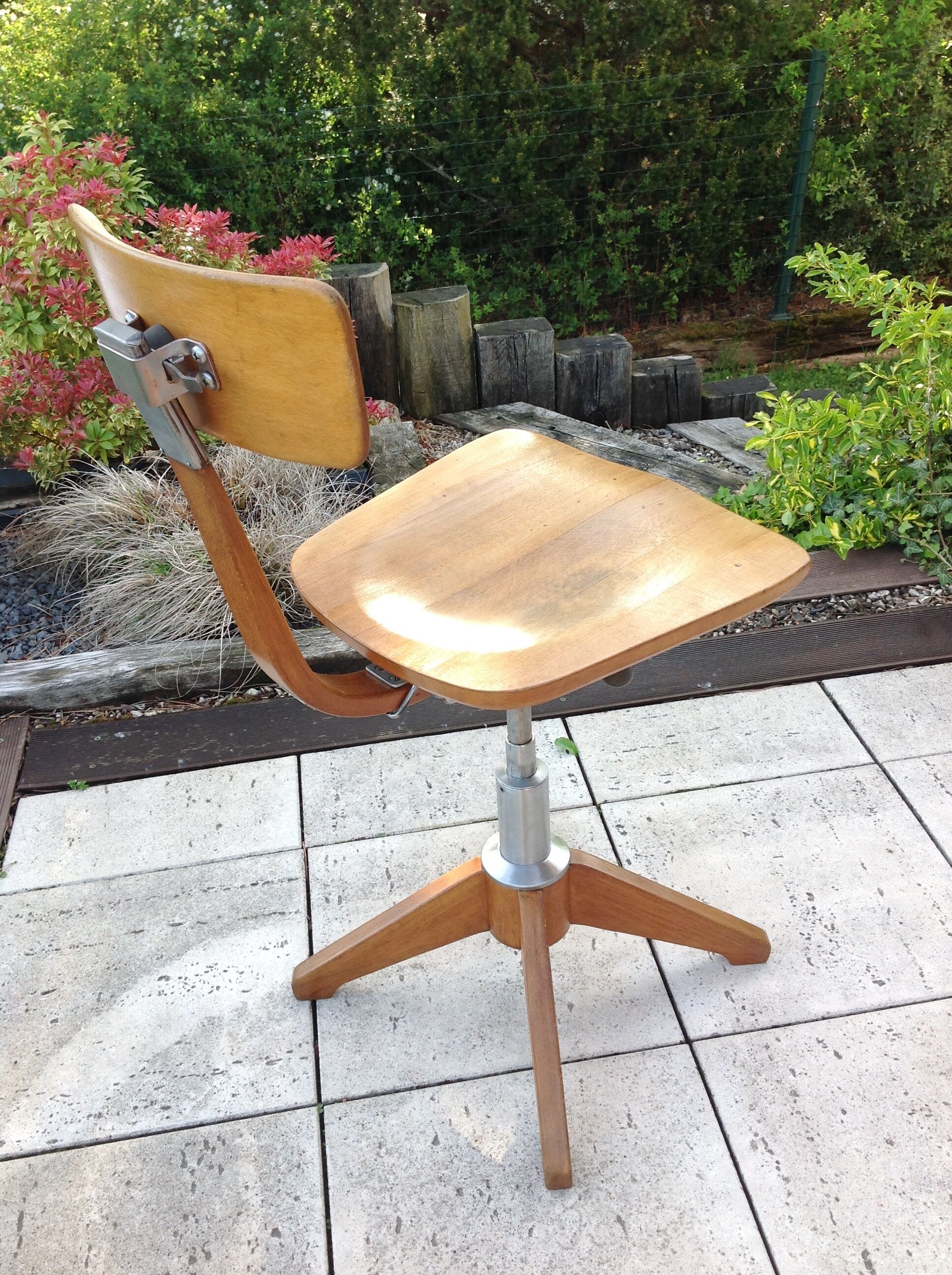 Industrial style swivel chair by Sedus Stoll / vintage 50s-60s
