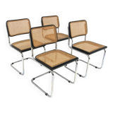 Set of 4 "B32" chairs, Marcel Breuer, Italy, 1990