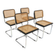 Set de 4 chaises "B32", Marcel Breuer, Italie, 1990