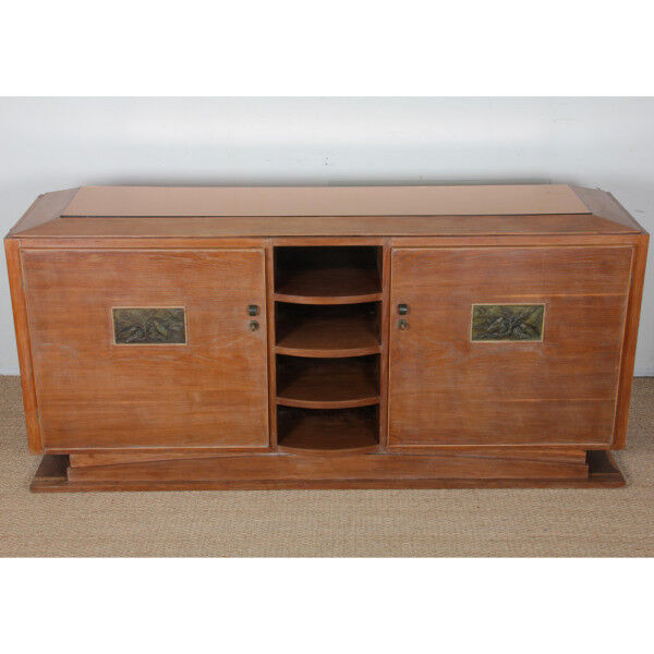 Cerused oak sideboard, French work from the 1940s.
