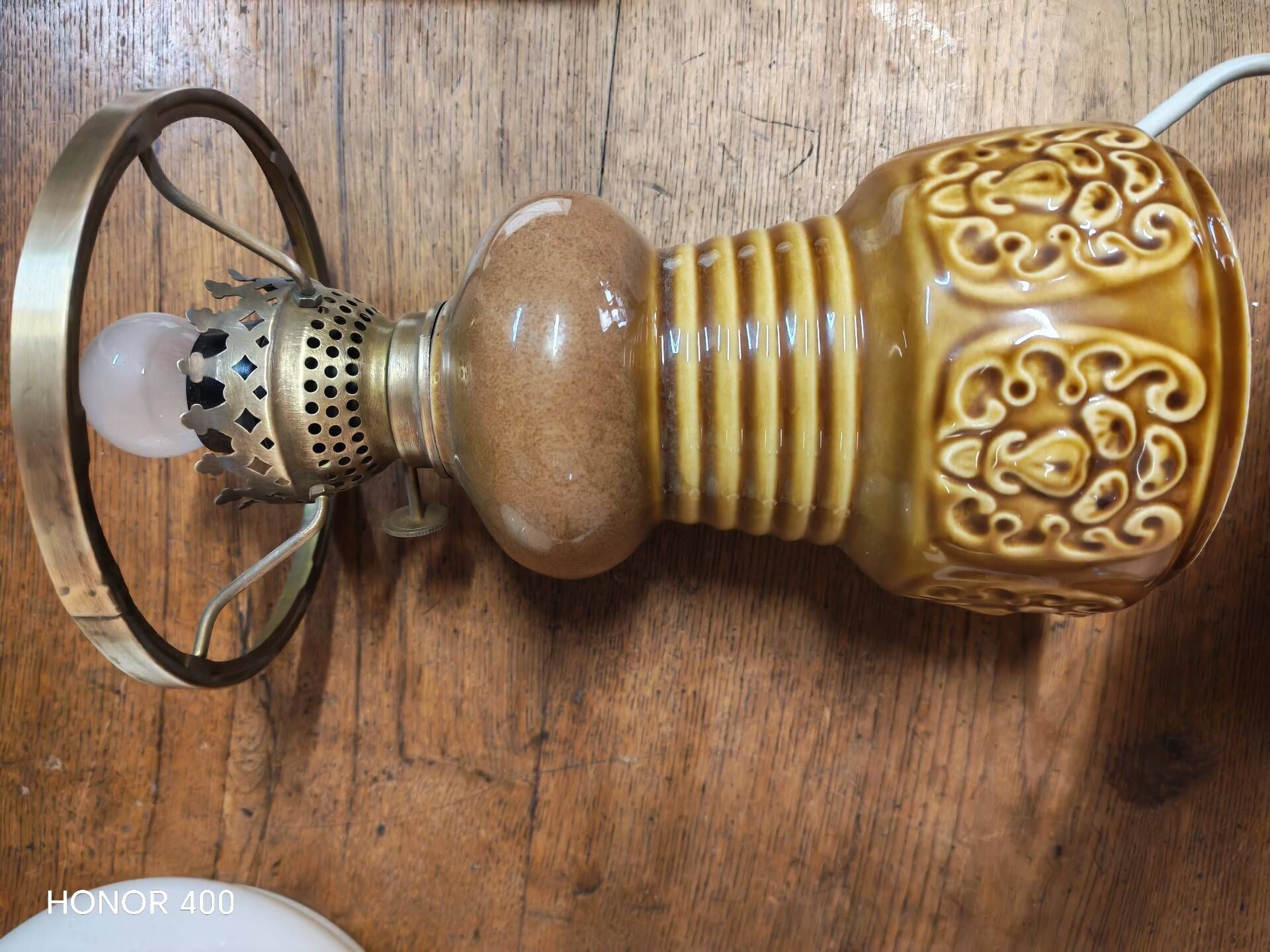 Mirostowice table lamp PRL Poland by Adam Sadulski 1970