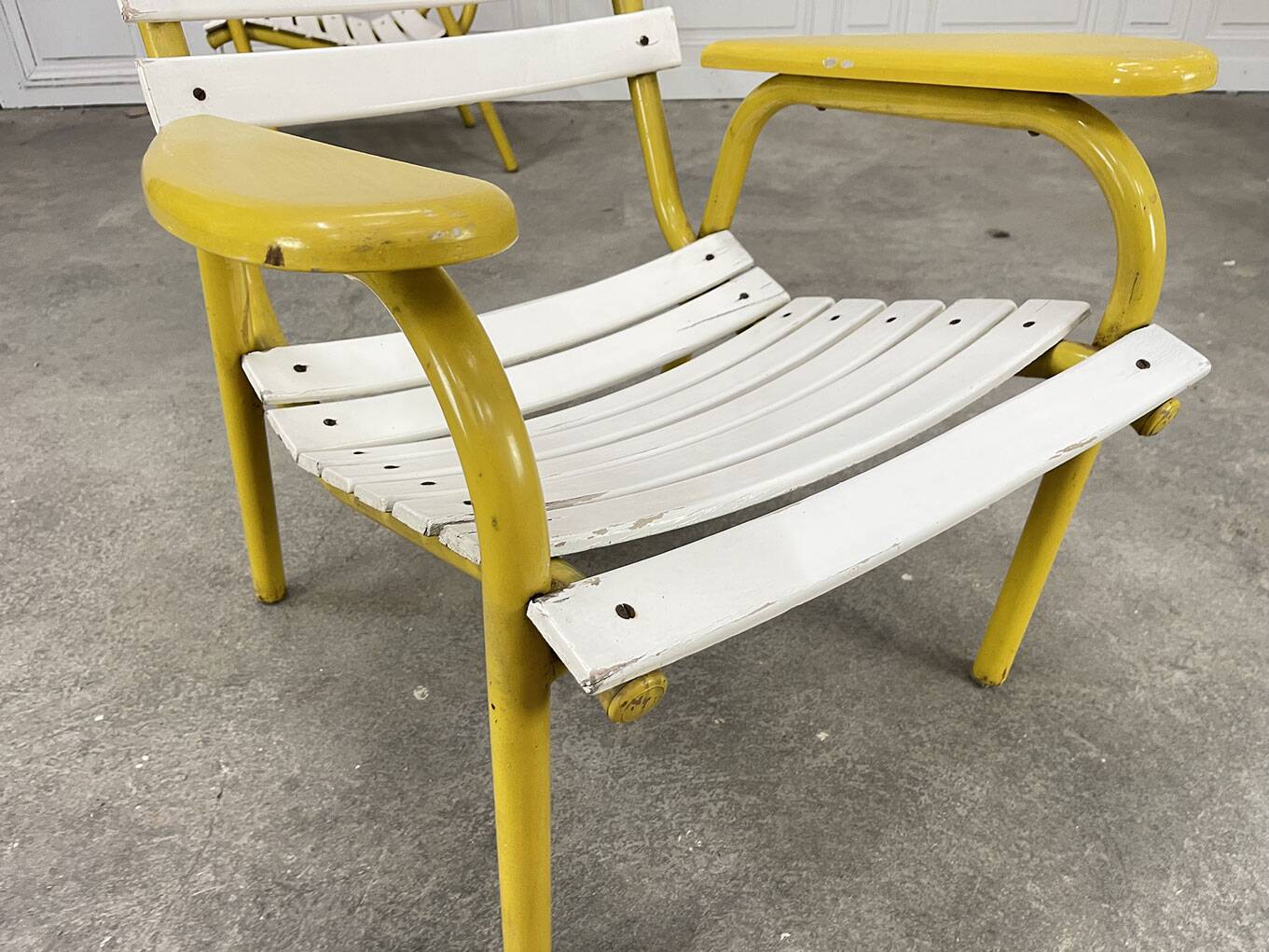 Three garden armchairs from the 1970s