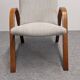 Pair of Bow Wood armchairs by Steiner from the 50s/60s