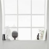 Table lamp in aluminum, oxidized, contemporary work.