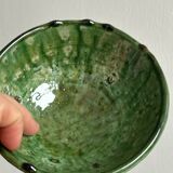 Two Moroccan handmade ceramic bowls