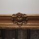 Wooden mirror and gilded stucco style Restoration height 94cm