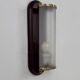 Vintage wall light in wood, glass and brass, France, 1980.