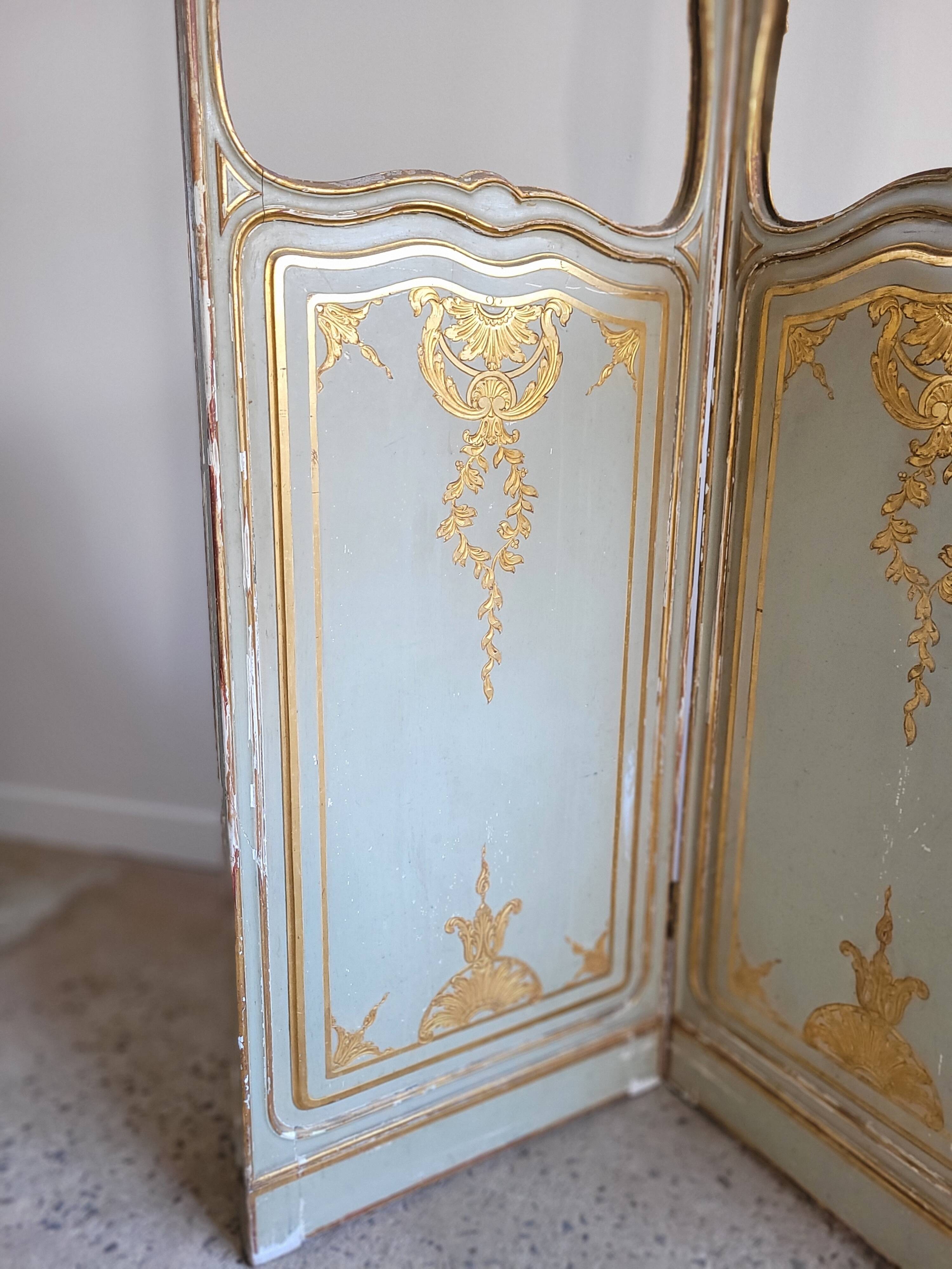 Three-panel screen, early 19th century.