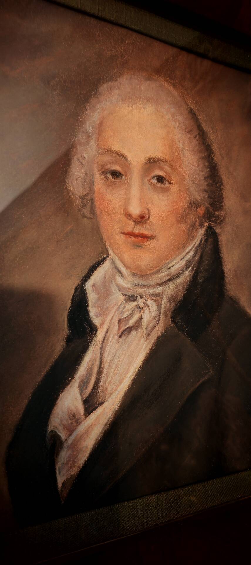 Portrait miniature pastel 18th century