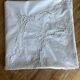 Round embroidered cotton tablecloth