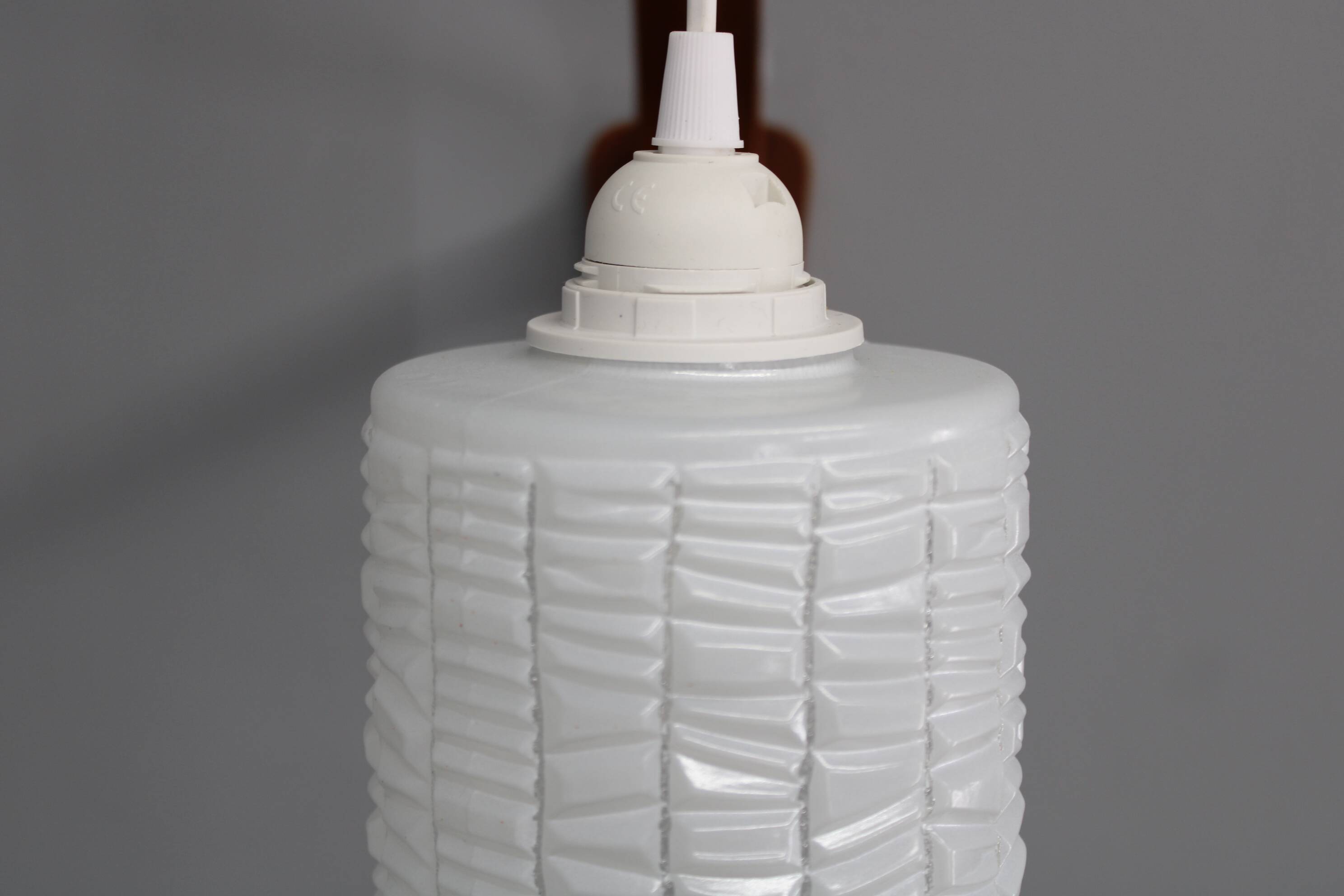 1960s Wooden Wall Lamp with Glass Shade, Czechoslovakia