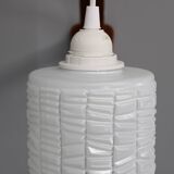 1960s Wooden Wall Lamp with Glass Shade, Czechoslovakia