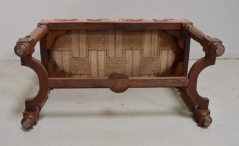 Piano bench in Solid Walnut, Louis XIV style - Mid-19th century