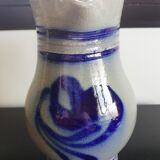 Blue gray stoneware pitcher 1L.