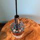 Art deco lamp / glass shade from the 1960s / ceiling pendant lamp for home decor