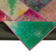 Handmade turkish overdyed 198 cm x 300 cm multicolor patchwork carpet