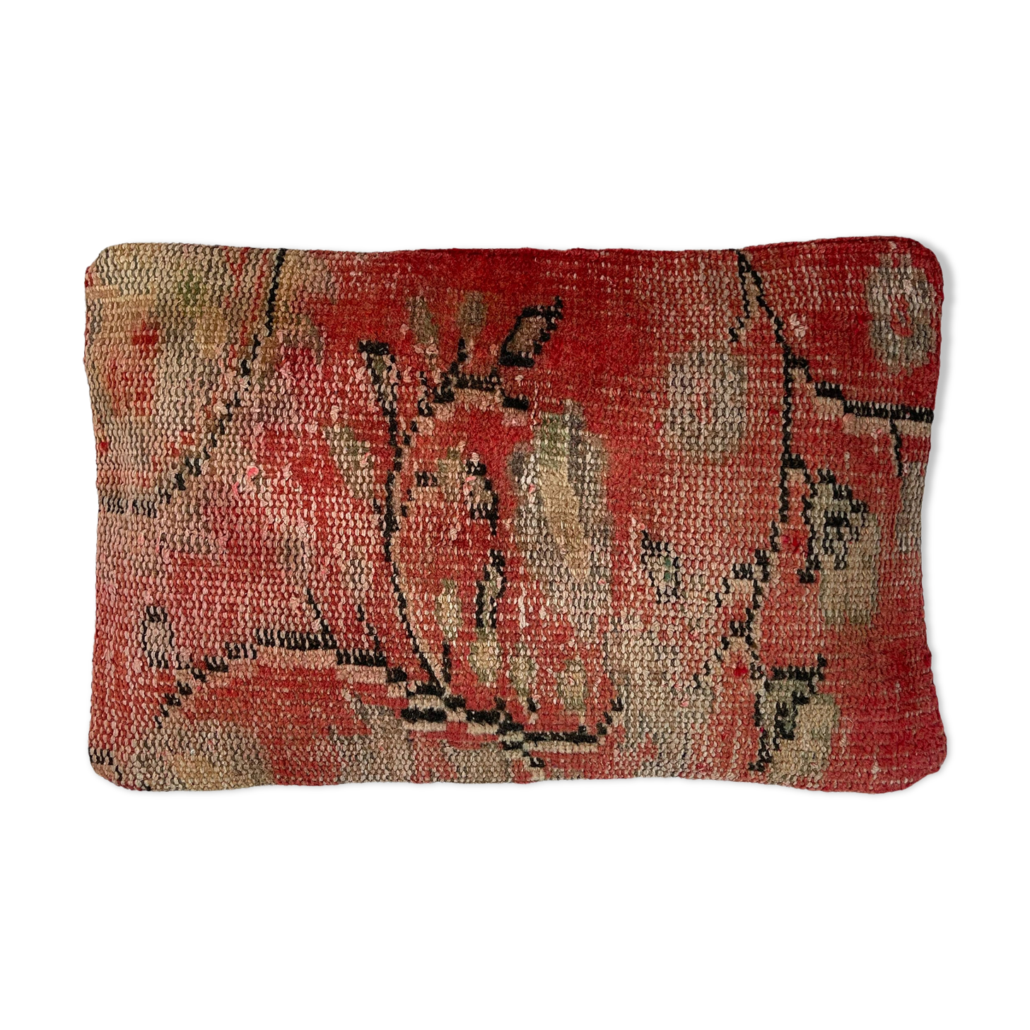 Vintage turkish handmade cushion cover , 30 x 50 cm