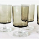 Luminarc Sweden Set of 8 white wine glasses, smoked brown colour