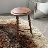 Trio of old tripod stools