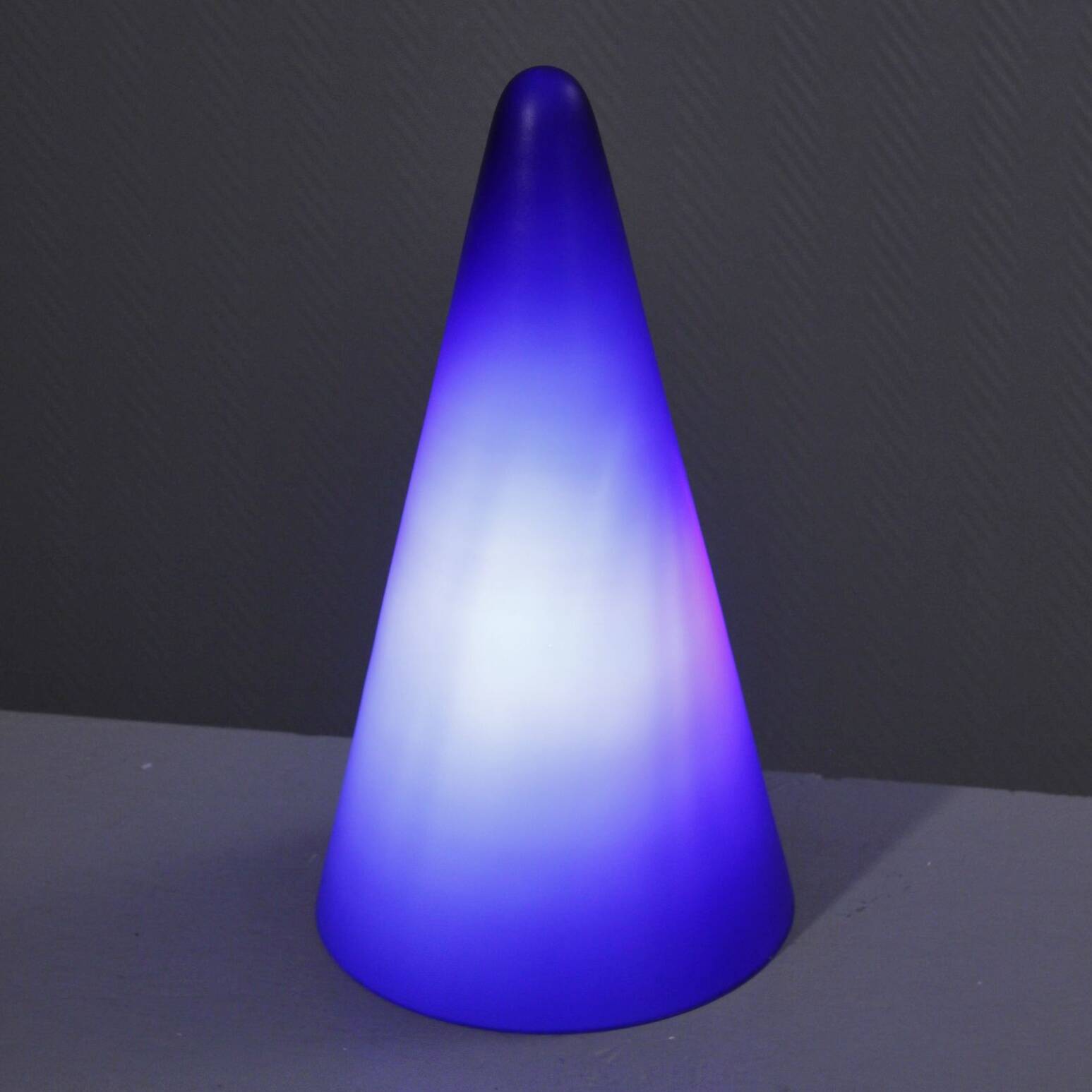 SCE for Habitat "Teepee" blue lamp 35cm post-modern design 1990s