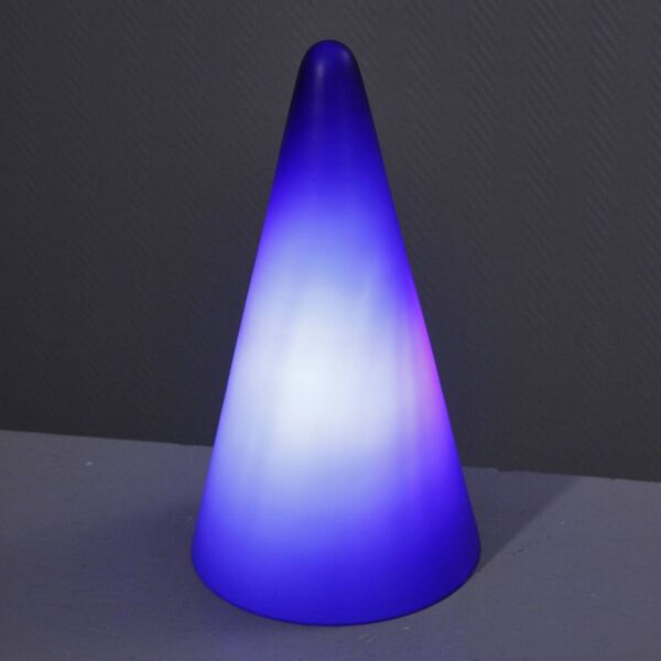 SCE pour Habitat lampe ''Teepee'' bleue 35cm design post-moderne 1990s