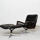 Vintage Lounge Chair & Ottoman by André Vandenbeuck for Strässle