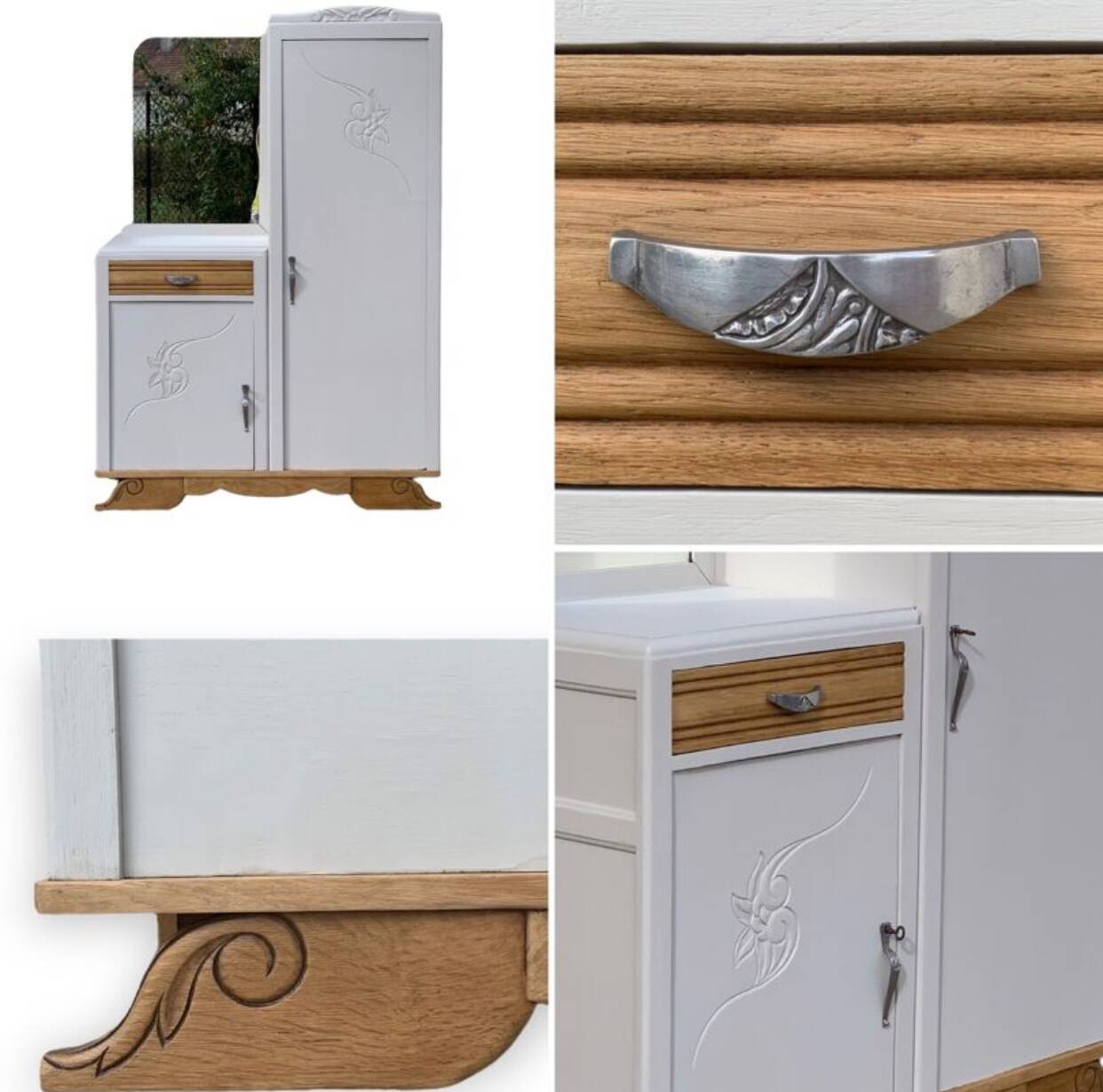 Asymmetrical Parisian Art Deco wardrobe 1930