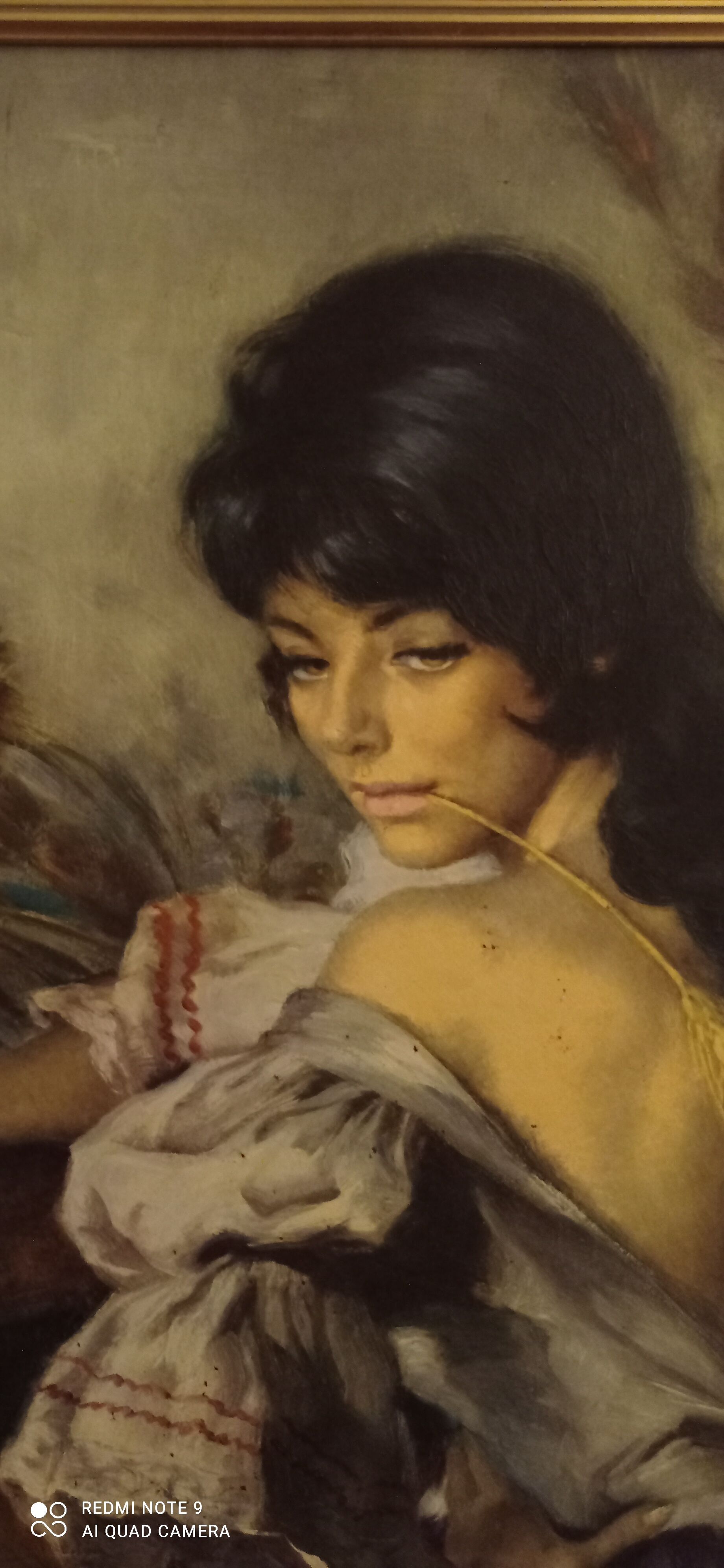 Portrait of a woman or painting