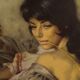 Portrait of a woman or painting