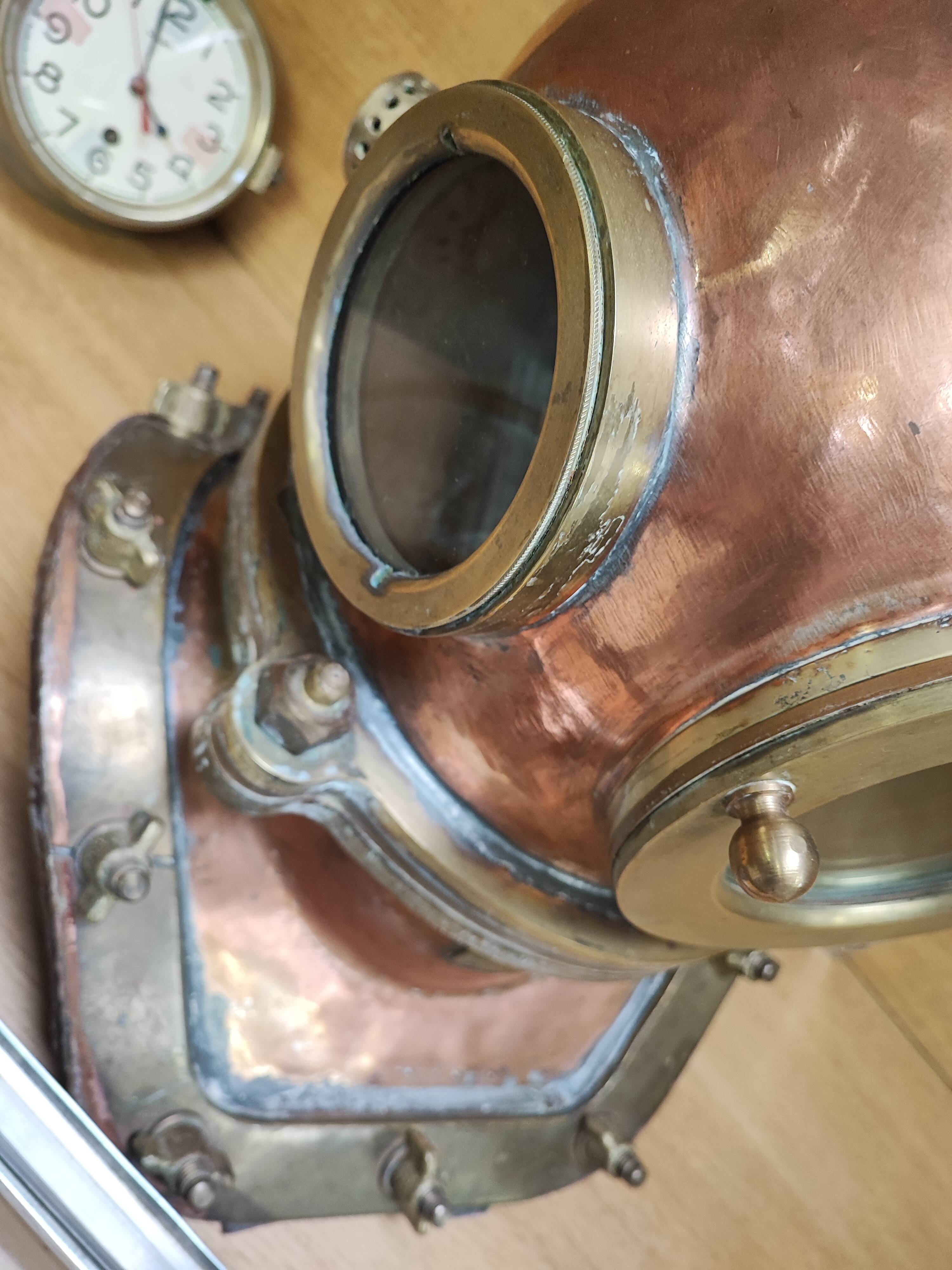 Old Russian diver's helmet